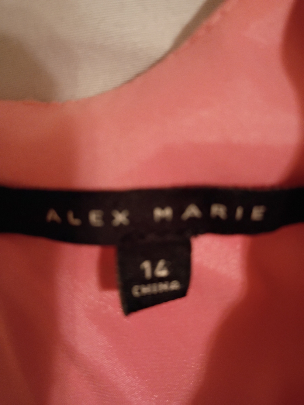 Alex Marie Coral Satin Draped Dress - Picture 4 of 10
